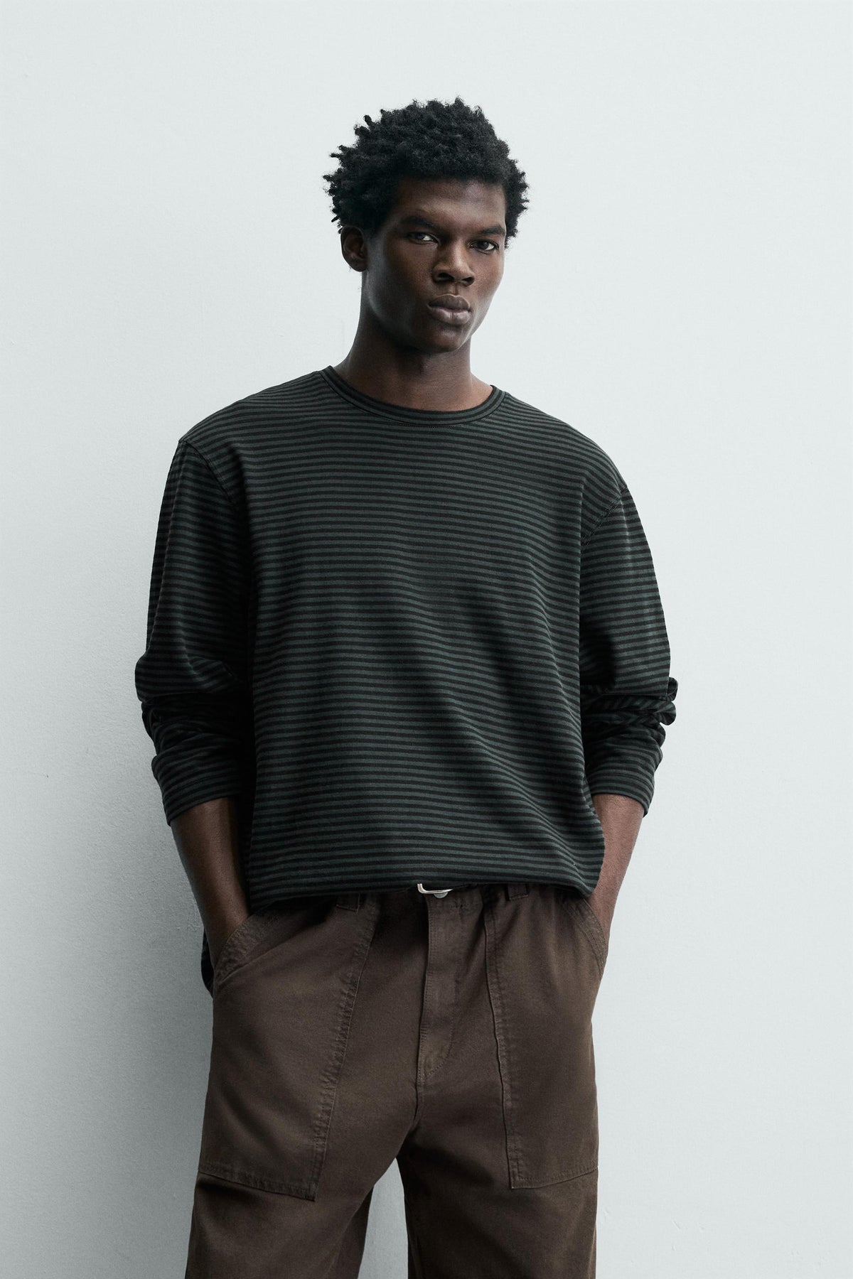 WASHED STRIPED T-SHIRT - Image 2