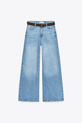 High-Waist Wide-Leg Jeans