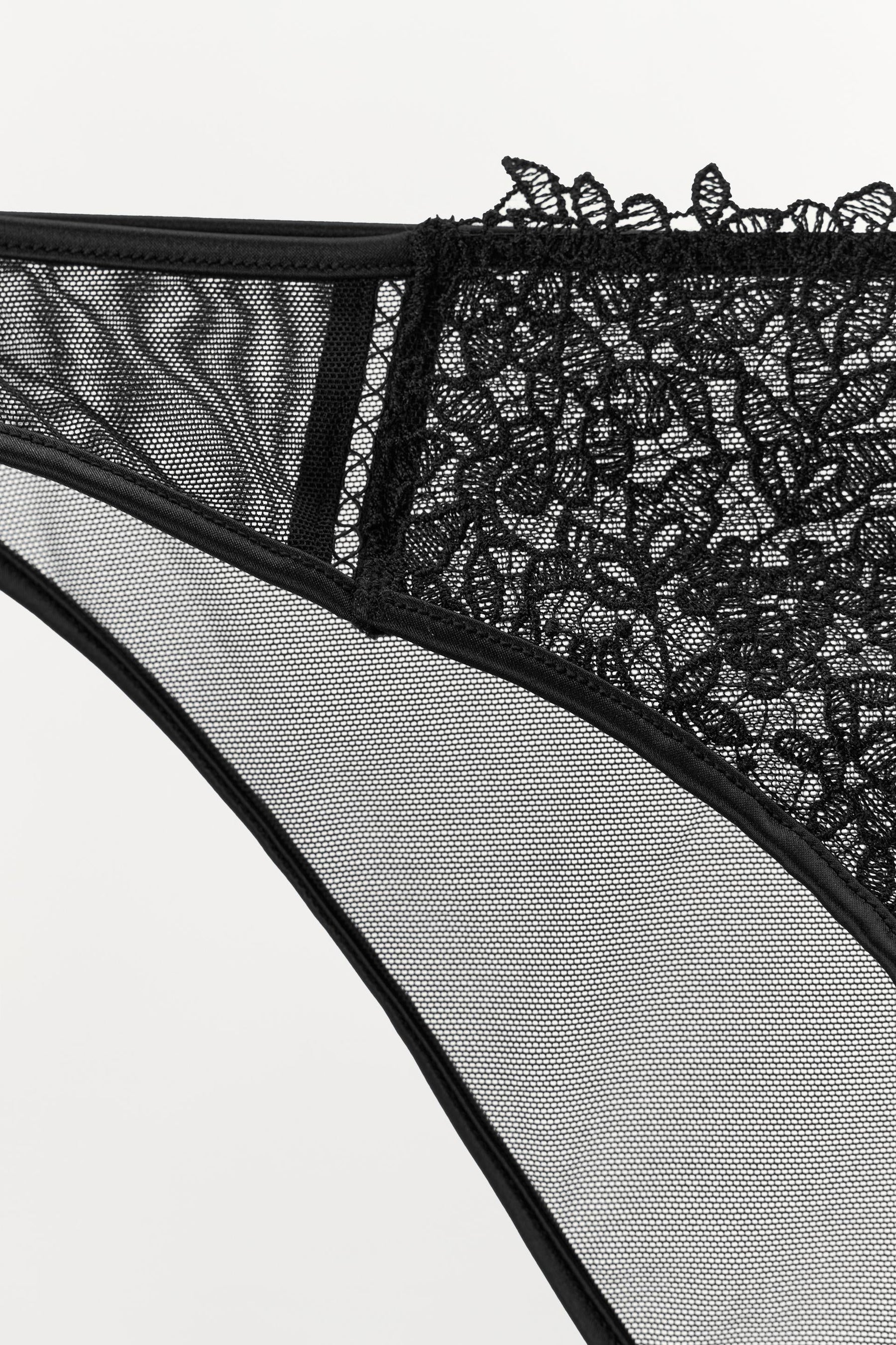 LACE MESH BRIEFS