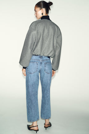 Cropped Mid-Rise Jeans