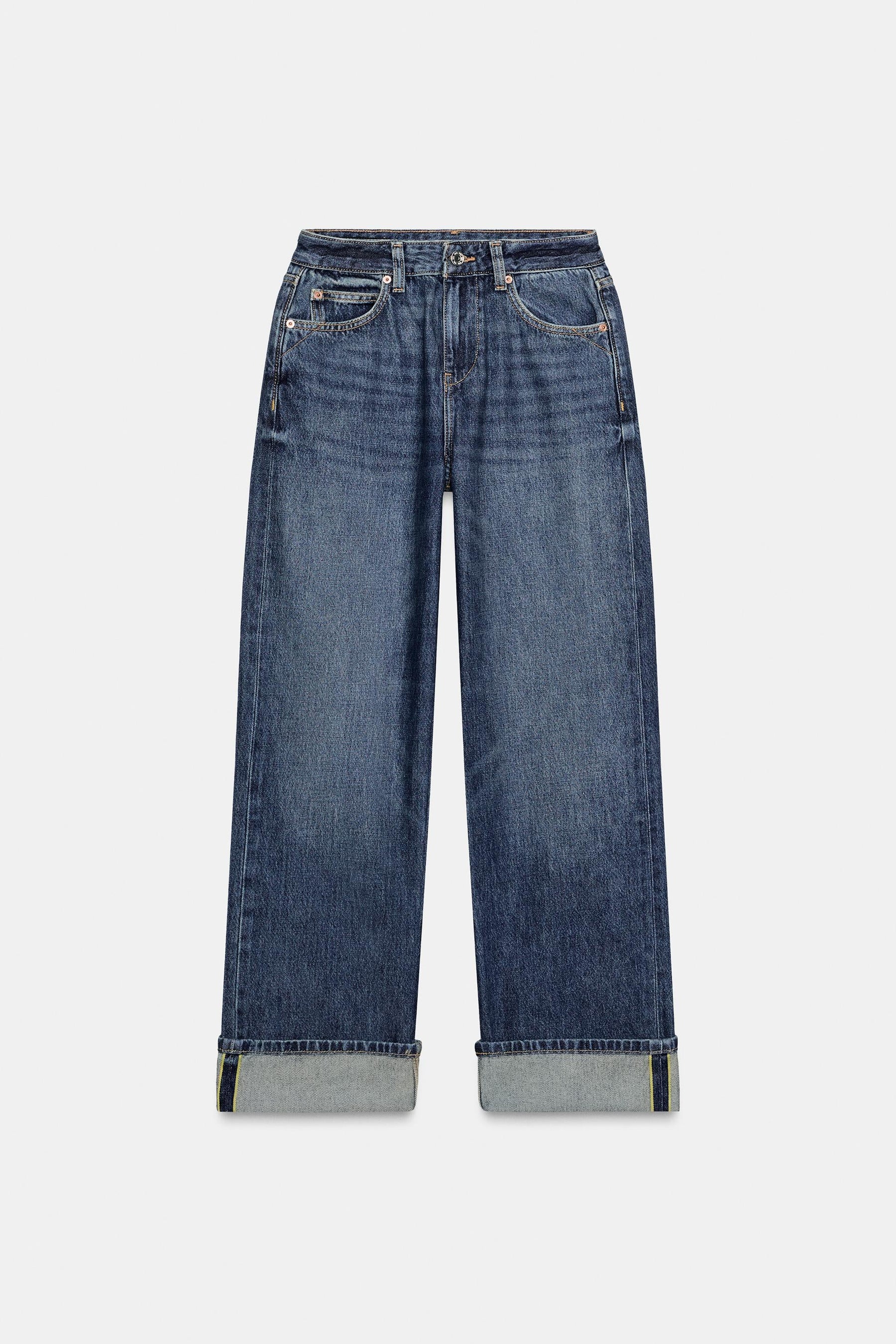 Wide-Leg Cropped Jeans