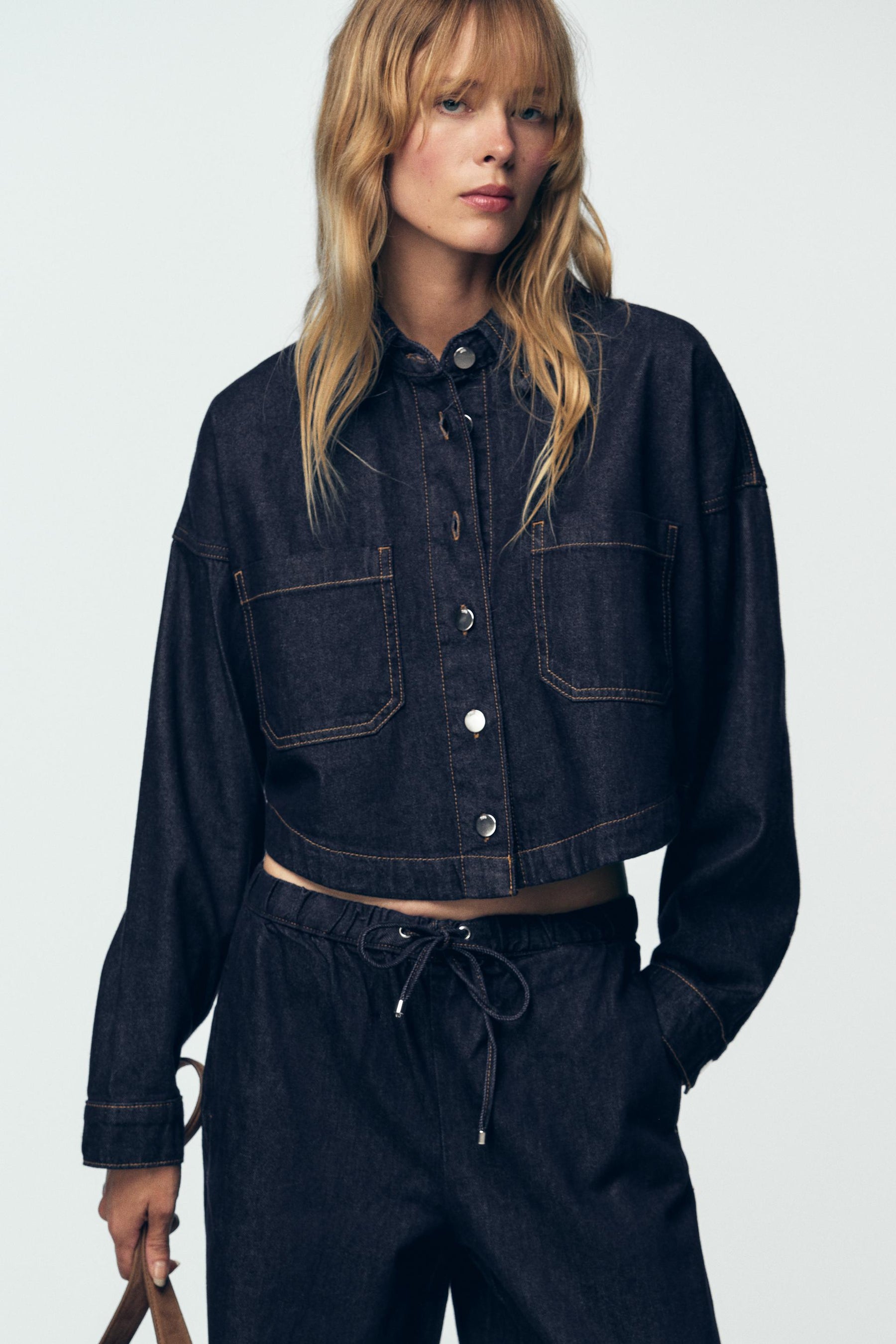 Denim Short Shirt