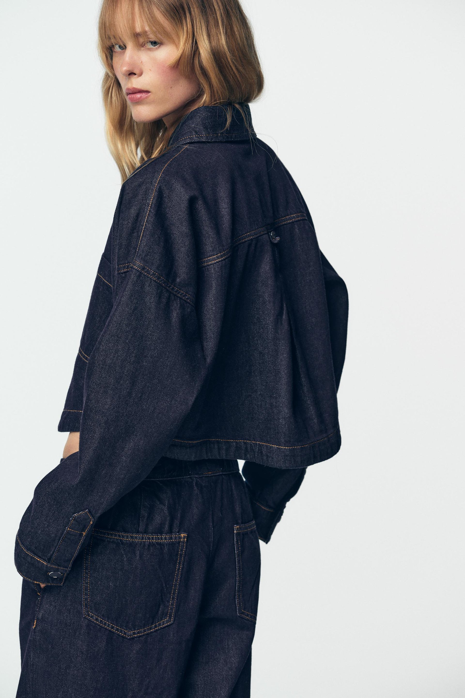 Denim Short Shirt