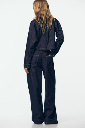 Wide-leg Jogger Jeans