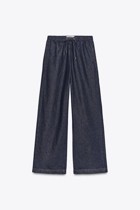 Wide-leg Jogger Jeans