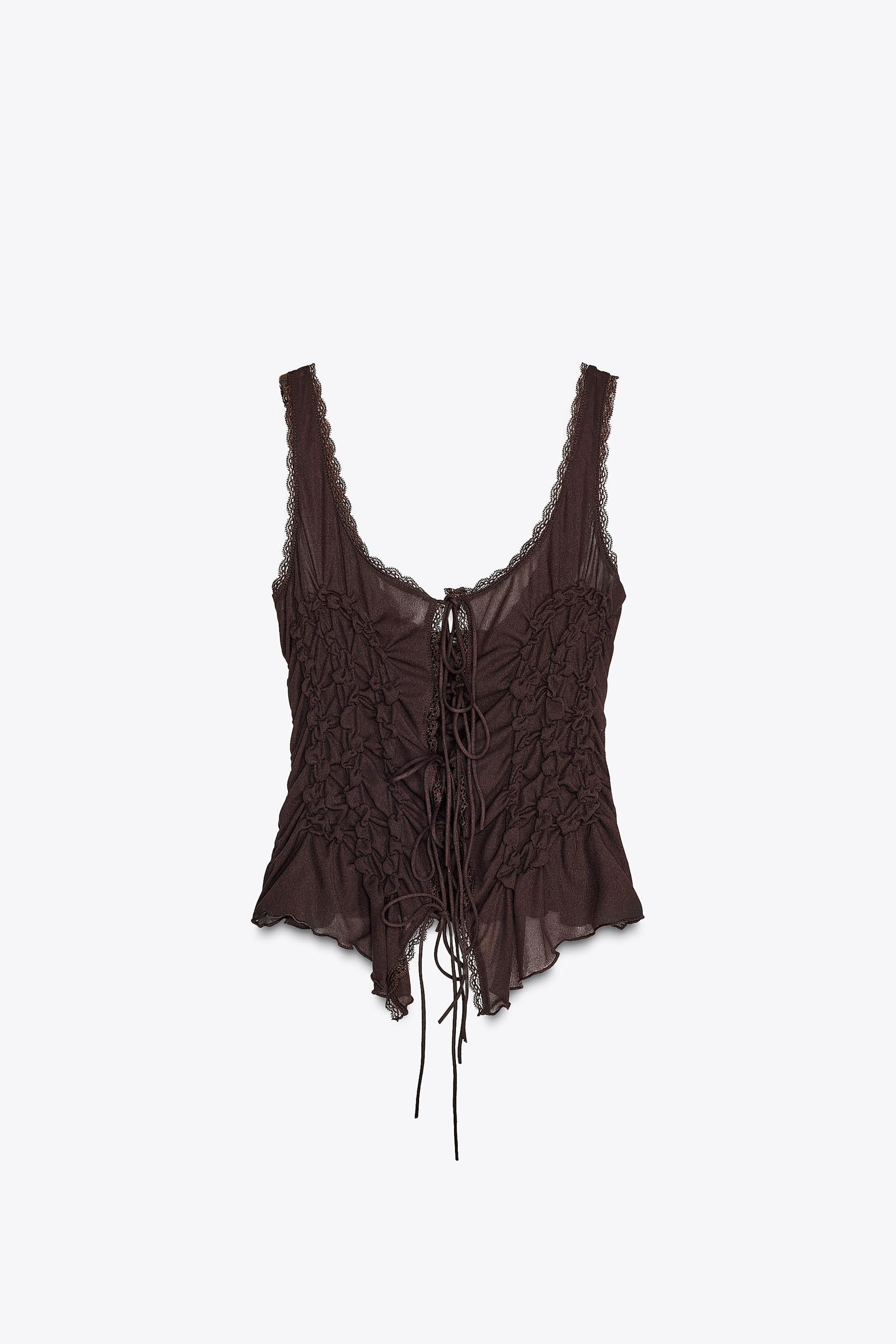 Gathered Tie Top