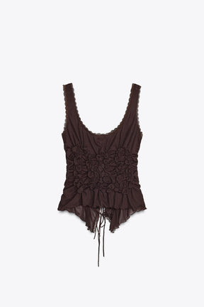 Gathered Tie Top