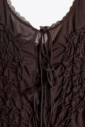 Gathered Tie Top