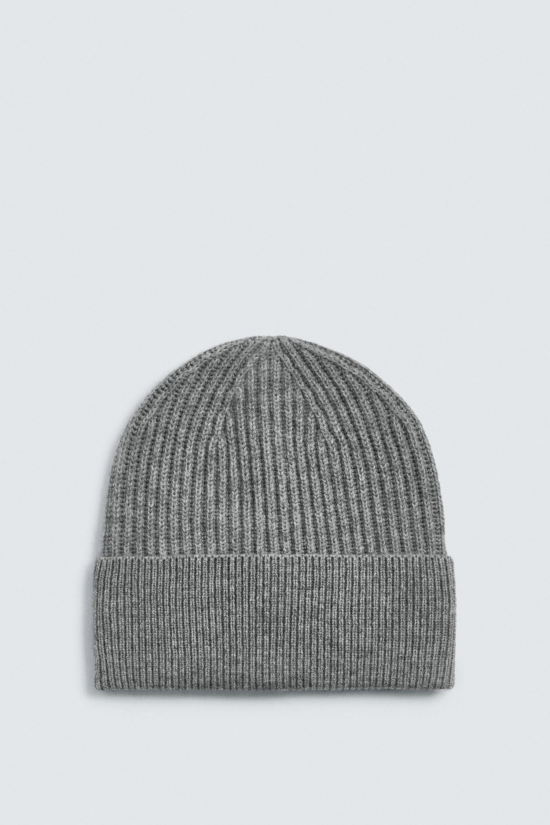 STRICKMÜTZE AUS WOLLMISCHGEWEBE
