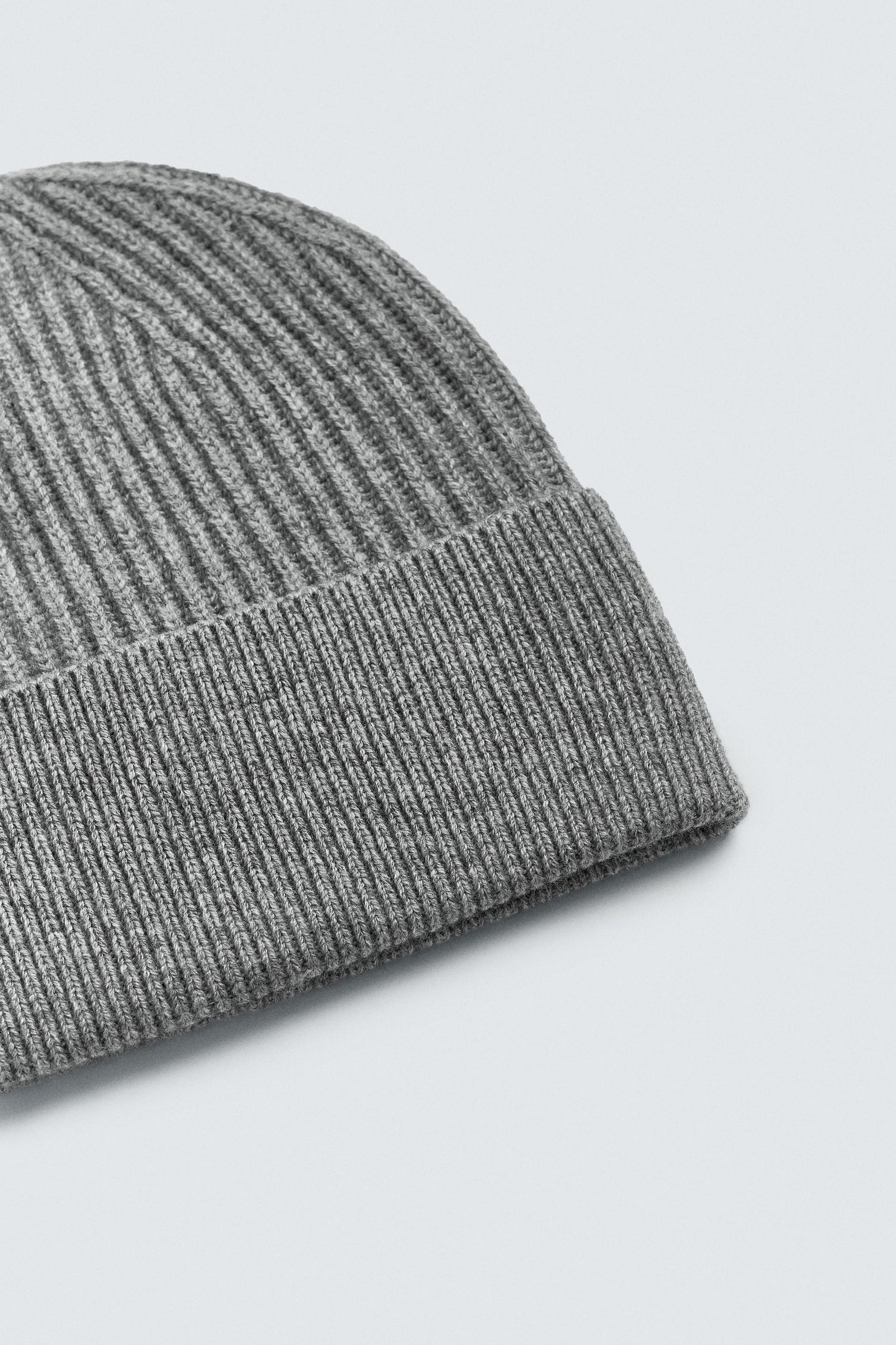 STRICKMÜTZE AUS WOLLMISCHGEWEBE