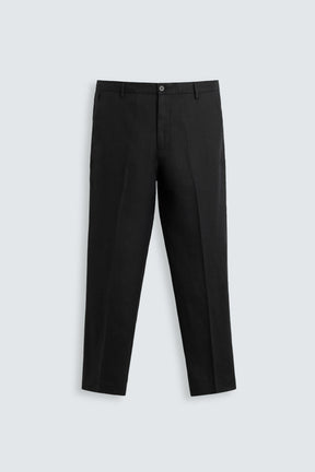 REGULAR FIT LINEN TROUSERS - Image 6