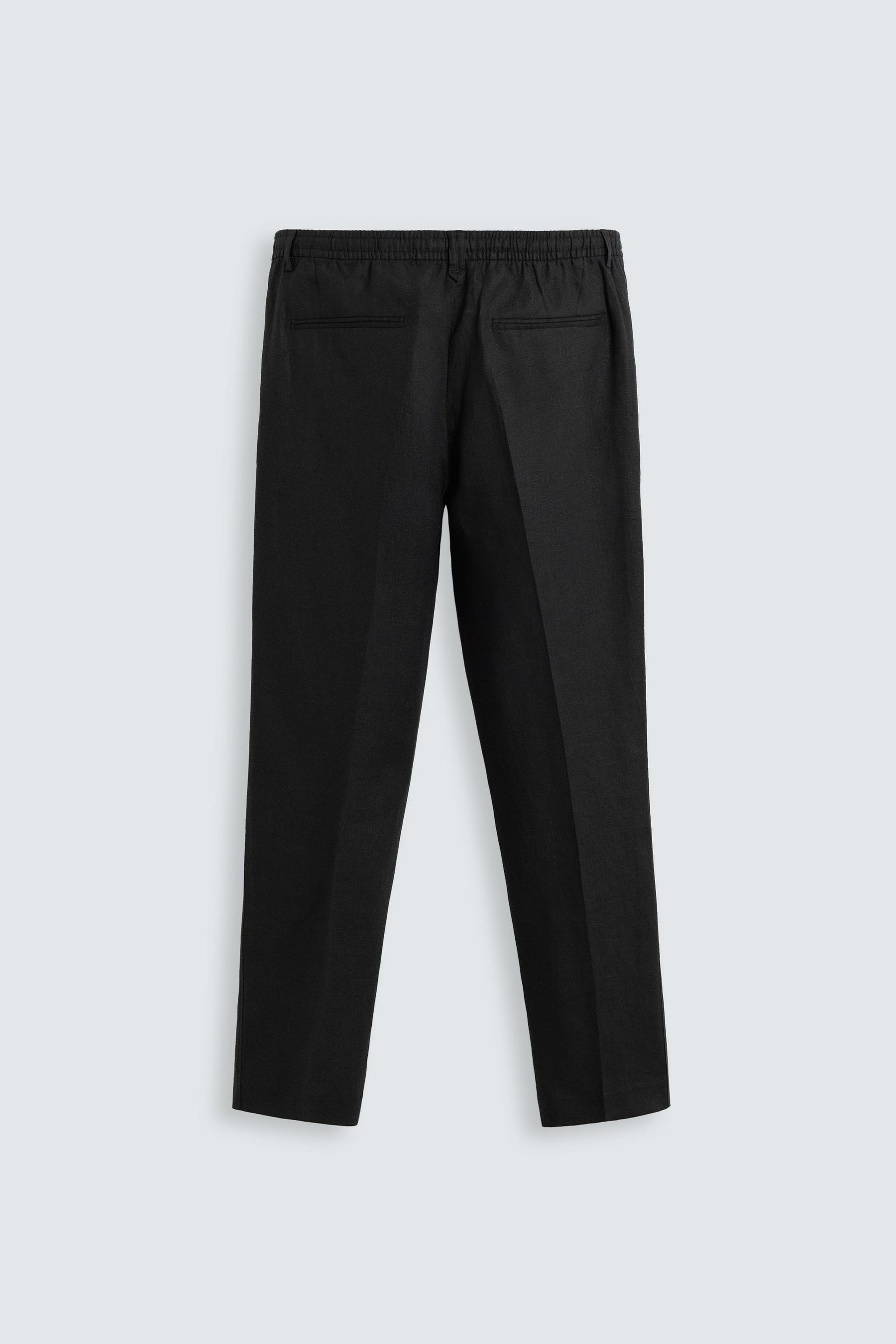 REGULAR FIT LINEN TROUSERS - Image 7