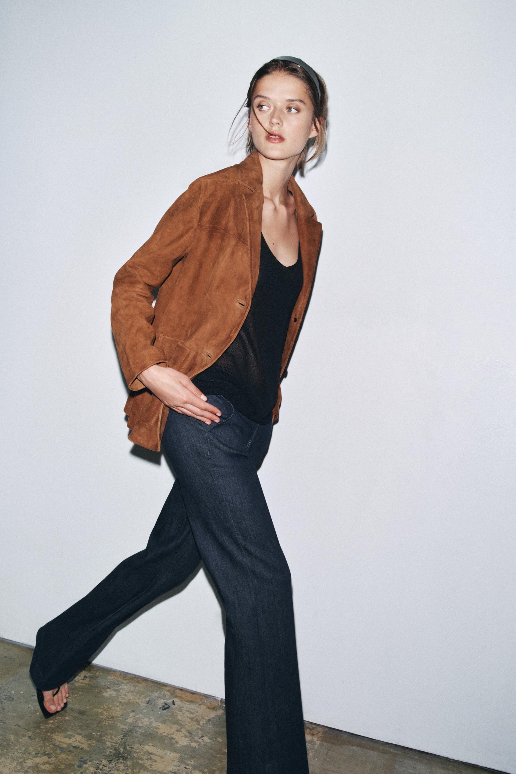 Oversized Wildlederjacke (limitierte Auflage)