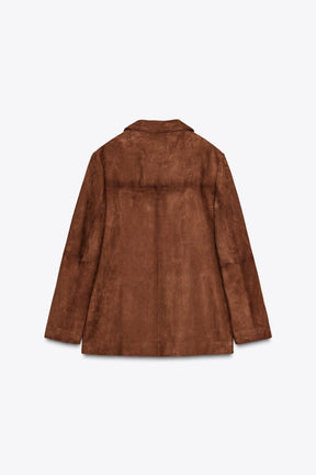 Oversized Wildlederjacke (limitierte Auflage)