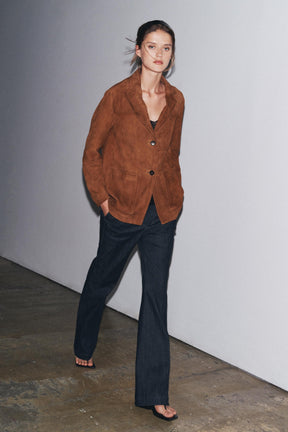 Oversized Wildlederjacke (limitierte Auflage)