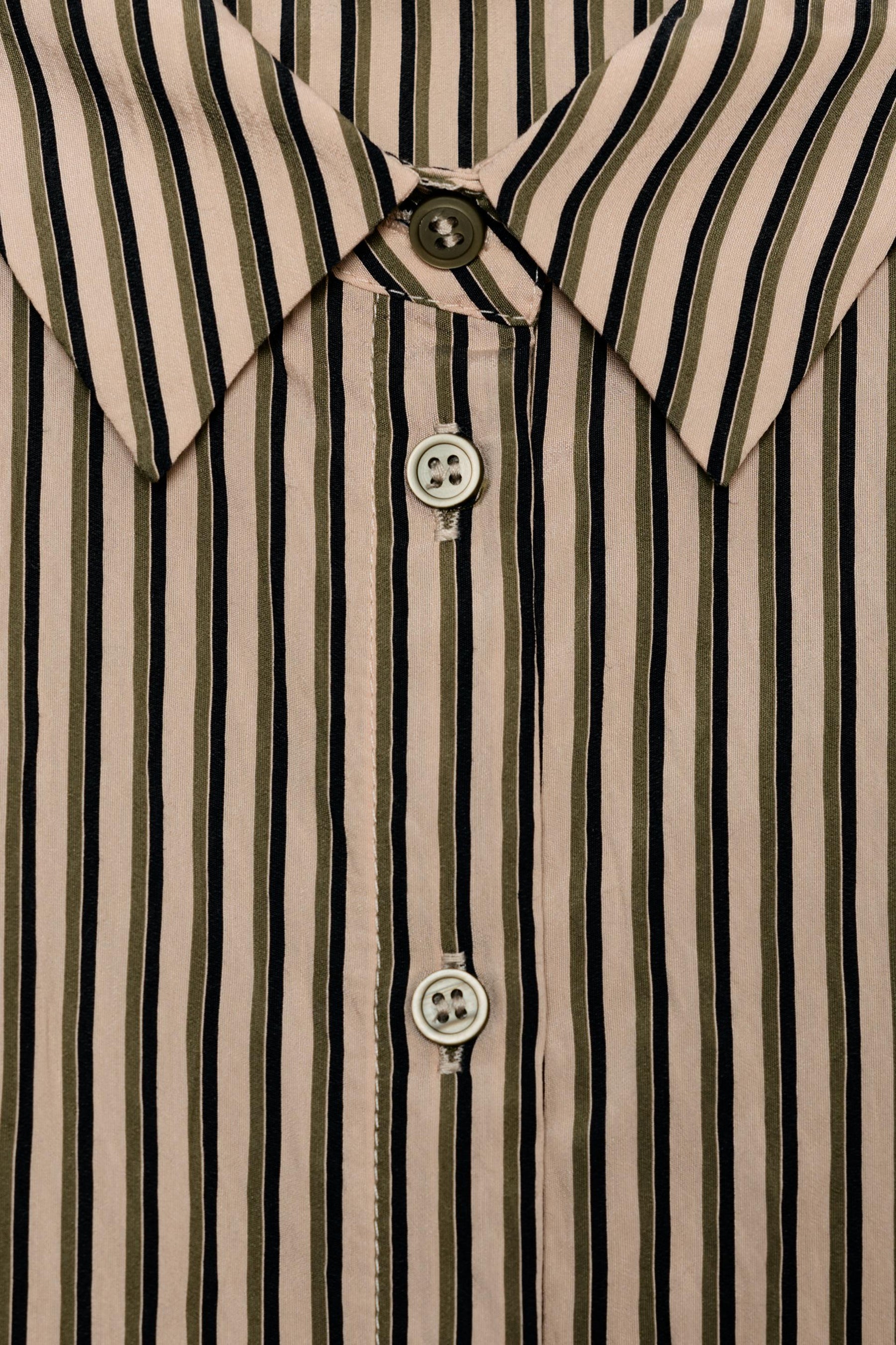 Gestreiftes Baumwollhemd