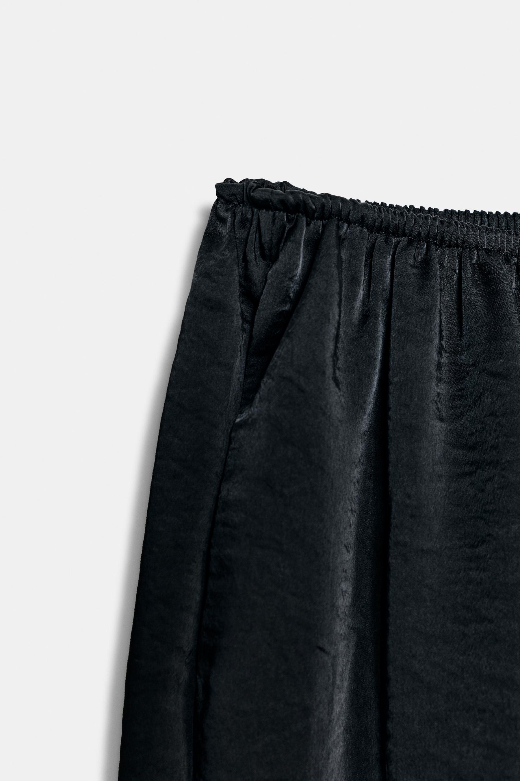 SATIN BALLOON TROUSERS
