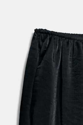 SATIN BALLOON TROUSERS