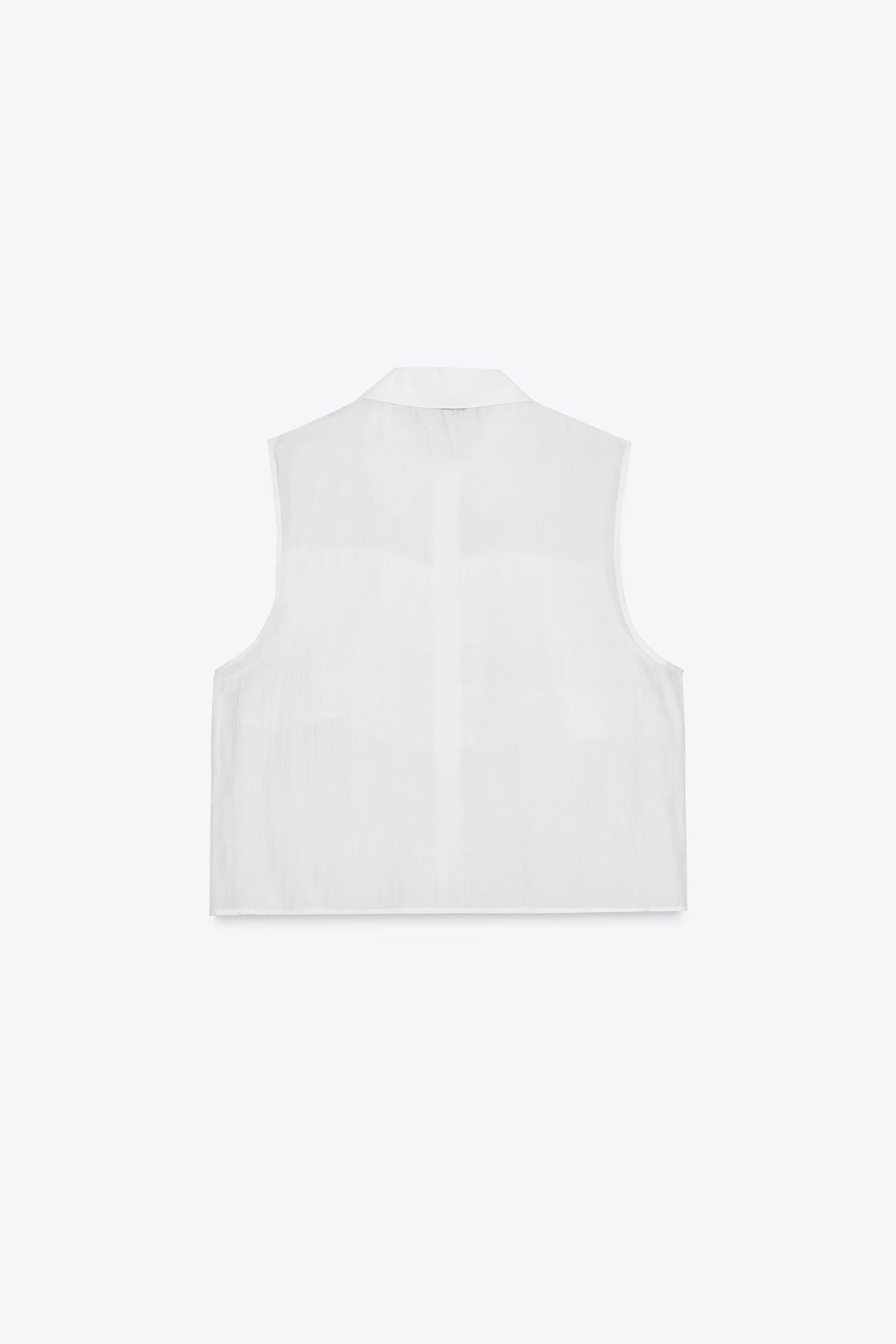 Ruffled Semi-Sheer Top