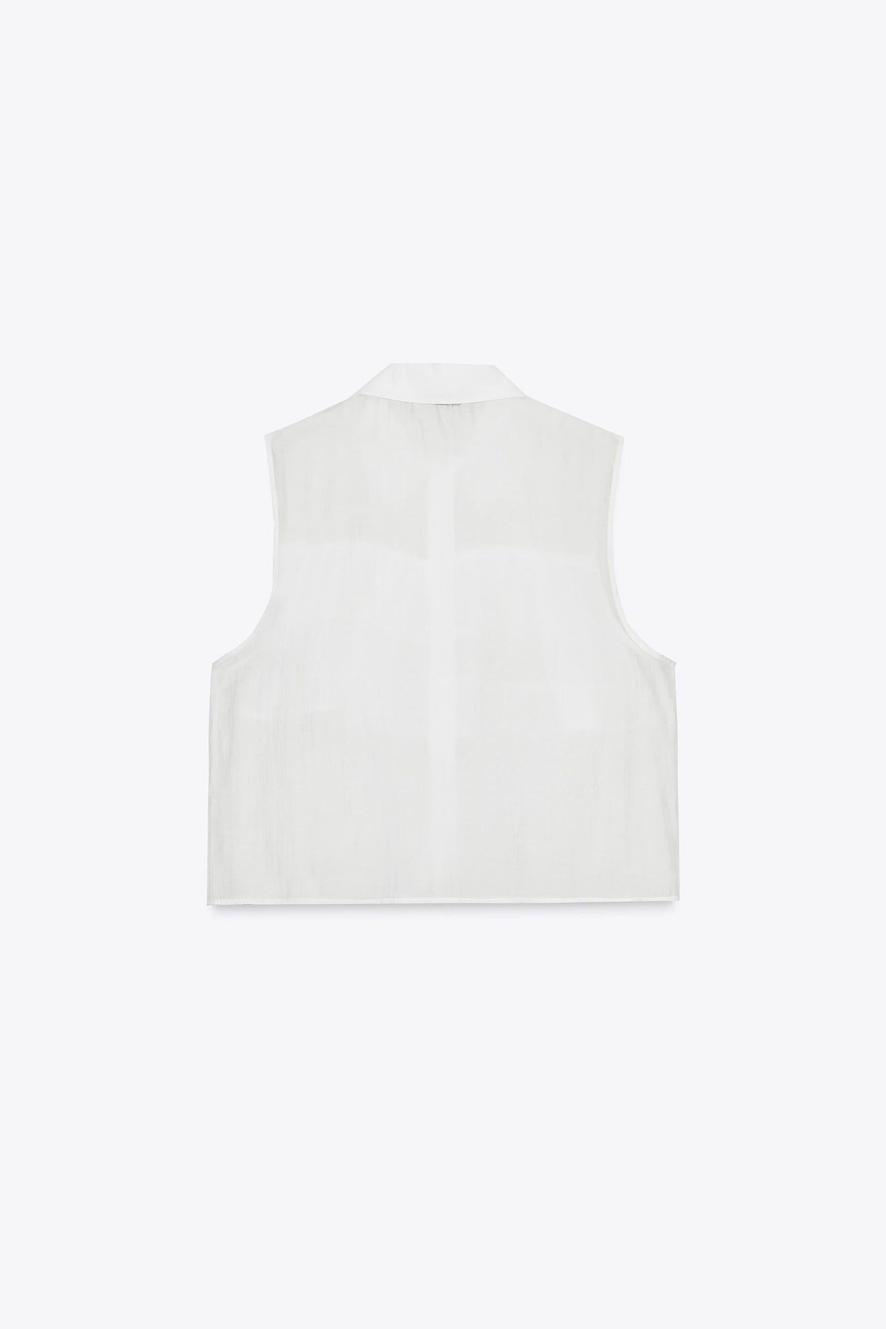 Ruffled Semi-Sheer Top