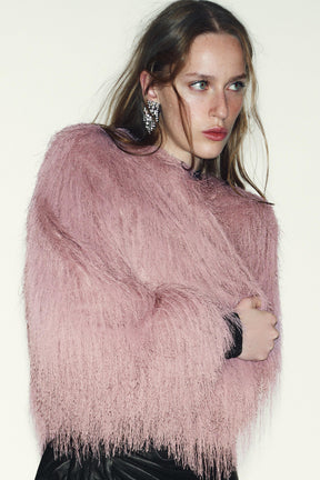 FRINGED BOMBER JACKET