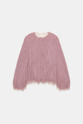 FRINGED BOMBER JACKET