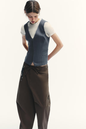 Pinstripe waistcoat