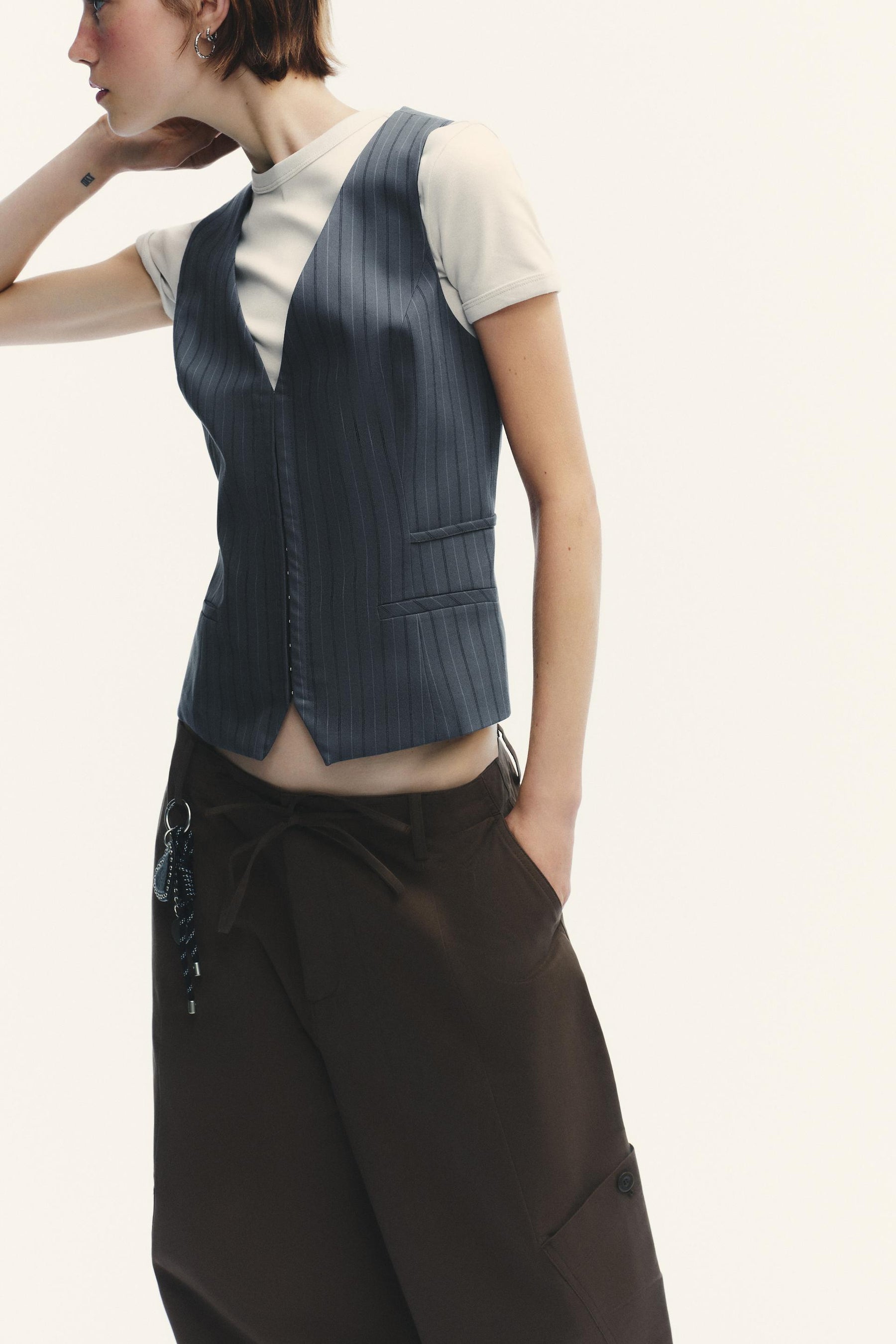 Pinstripe waistcoat
