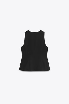 Peplum Waistcoat Top