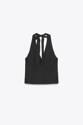 Bluse mit Polka-Dots