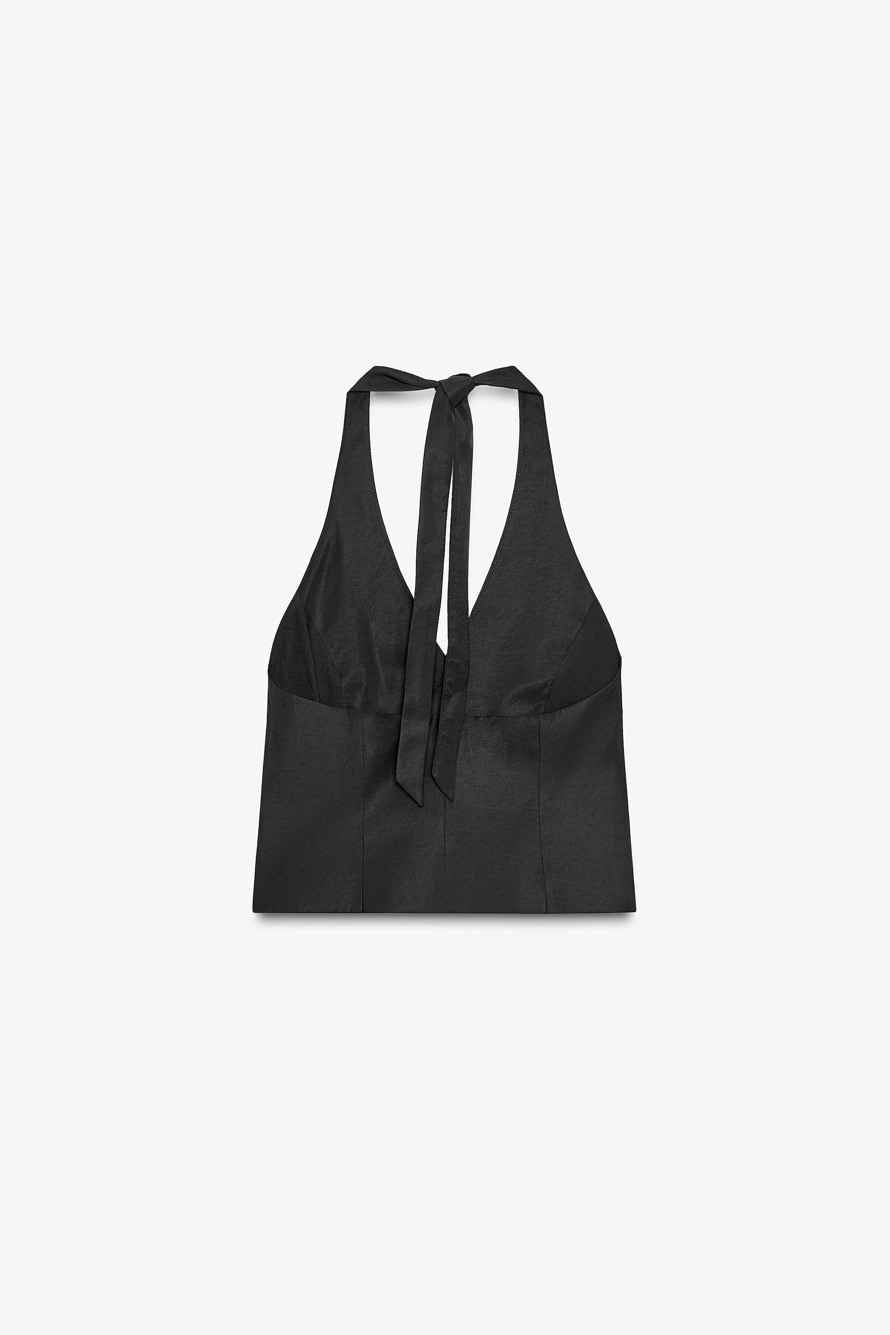 Waistcoat Top with Halter
