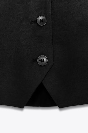 Waistcoat Top with Halter