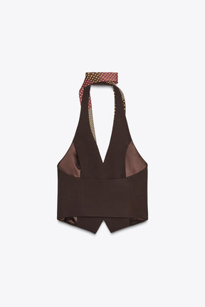 Tie Waistcoat Top
