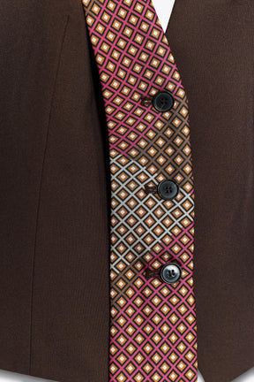 Tie Waistcoat Top