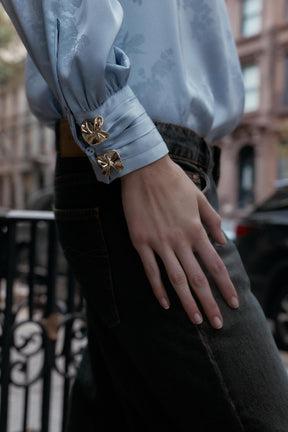 Satin-finish Jacquard Shirt