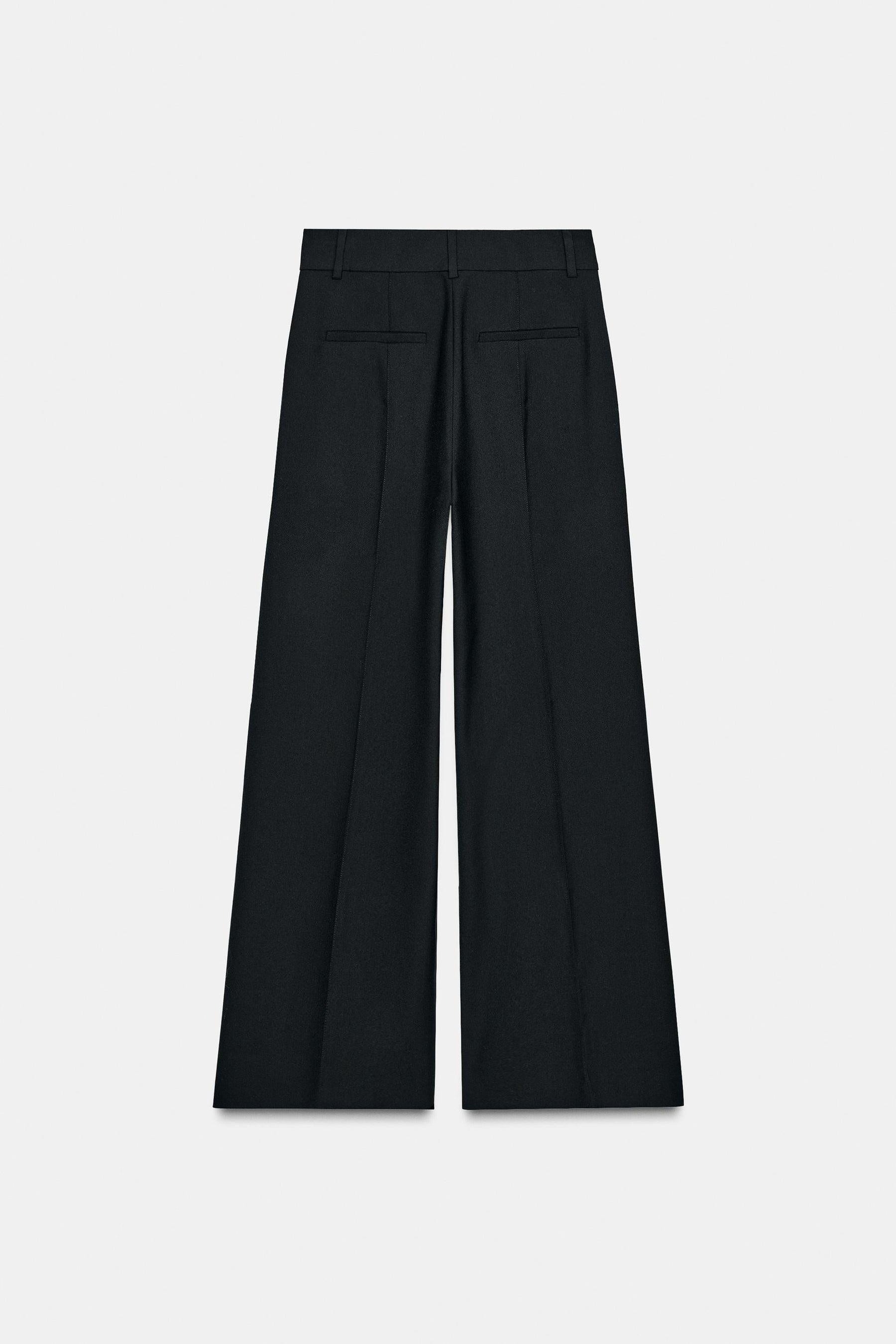 Weit geschnittene Hose mit Wollfutter
