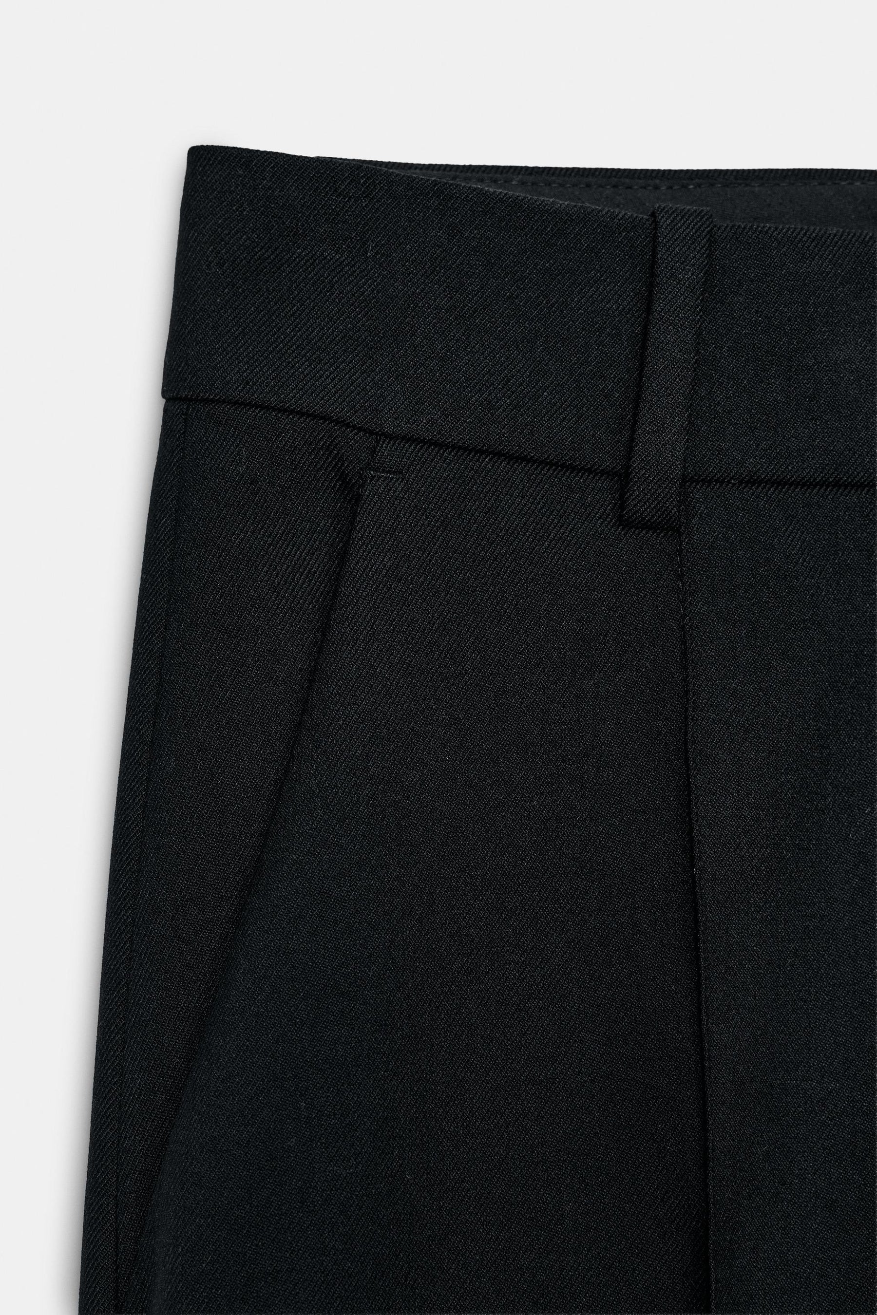 Weit geschnittene Hose mit Wollfutter