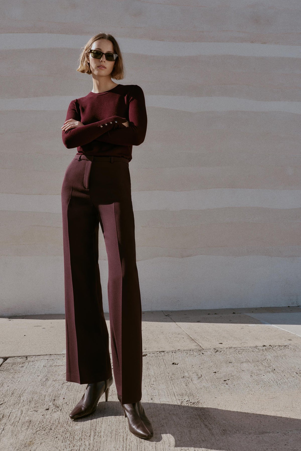 Straight-Leg Trousers