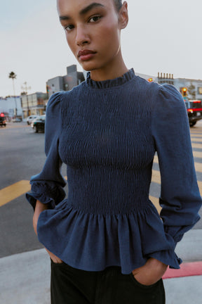 Gerüschtes Webhemd