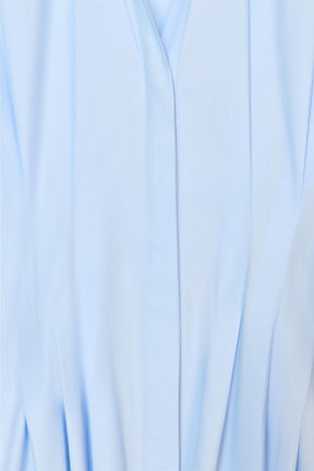 Pleated Poplin Shirt