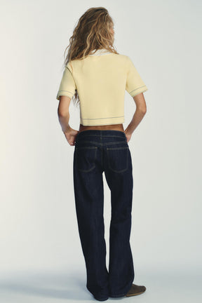 Knit Polo Cardigan