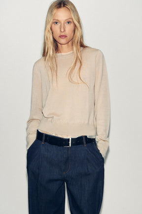 Wool Blend Knit Jumper