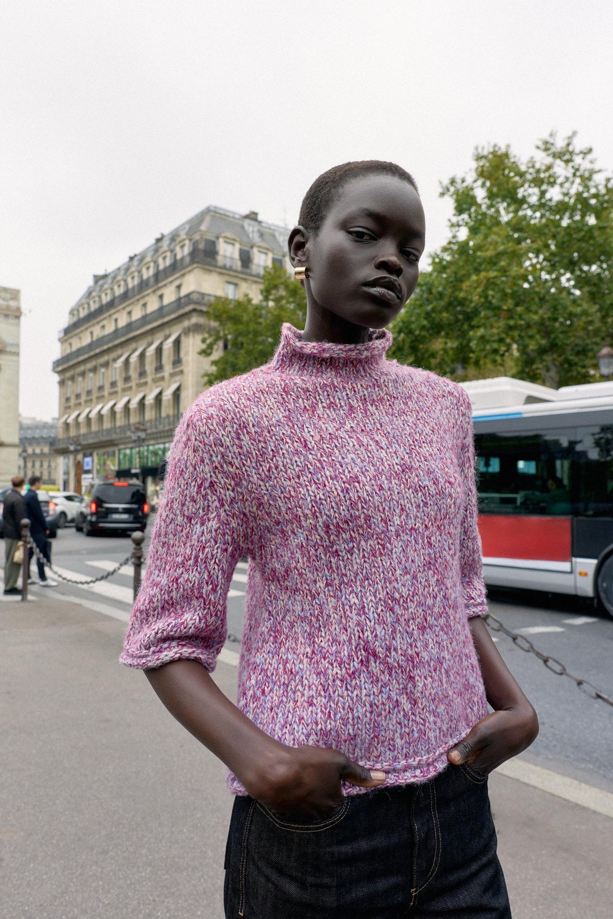 Multicolour knit jumper