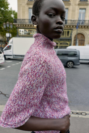 Mehrfarbiger Strickpullover