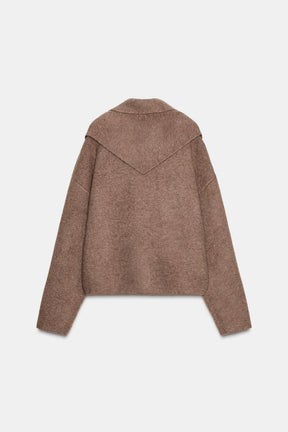 KNIT JUMPER WITH SCARF