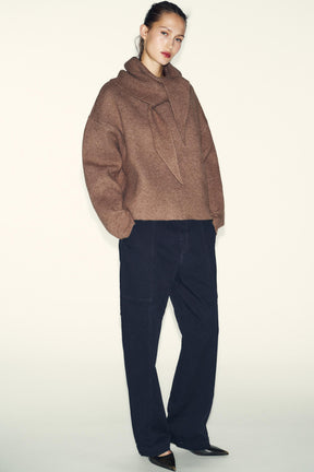 KNIT JUMPER WITH SCARF