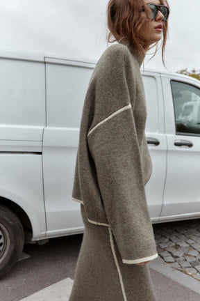 Knit Jumper with Trims