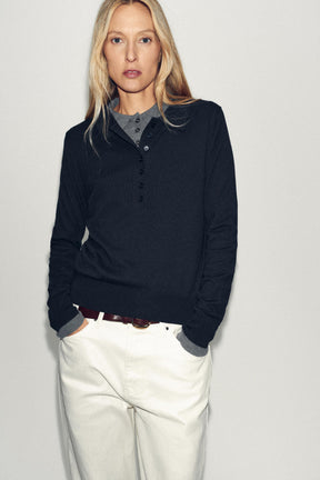 KNIT POLO SHIRT