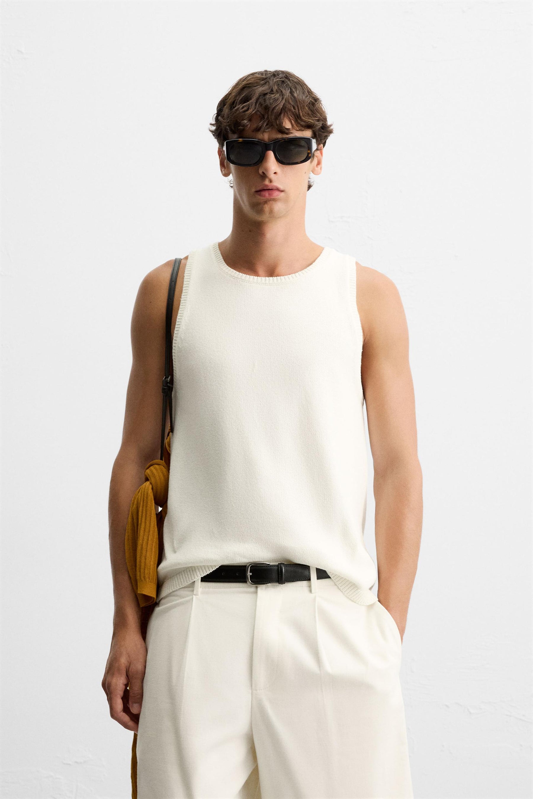 TEXTURED KNIT TANK TOP - Image 2