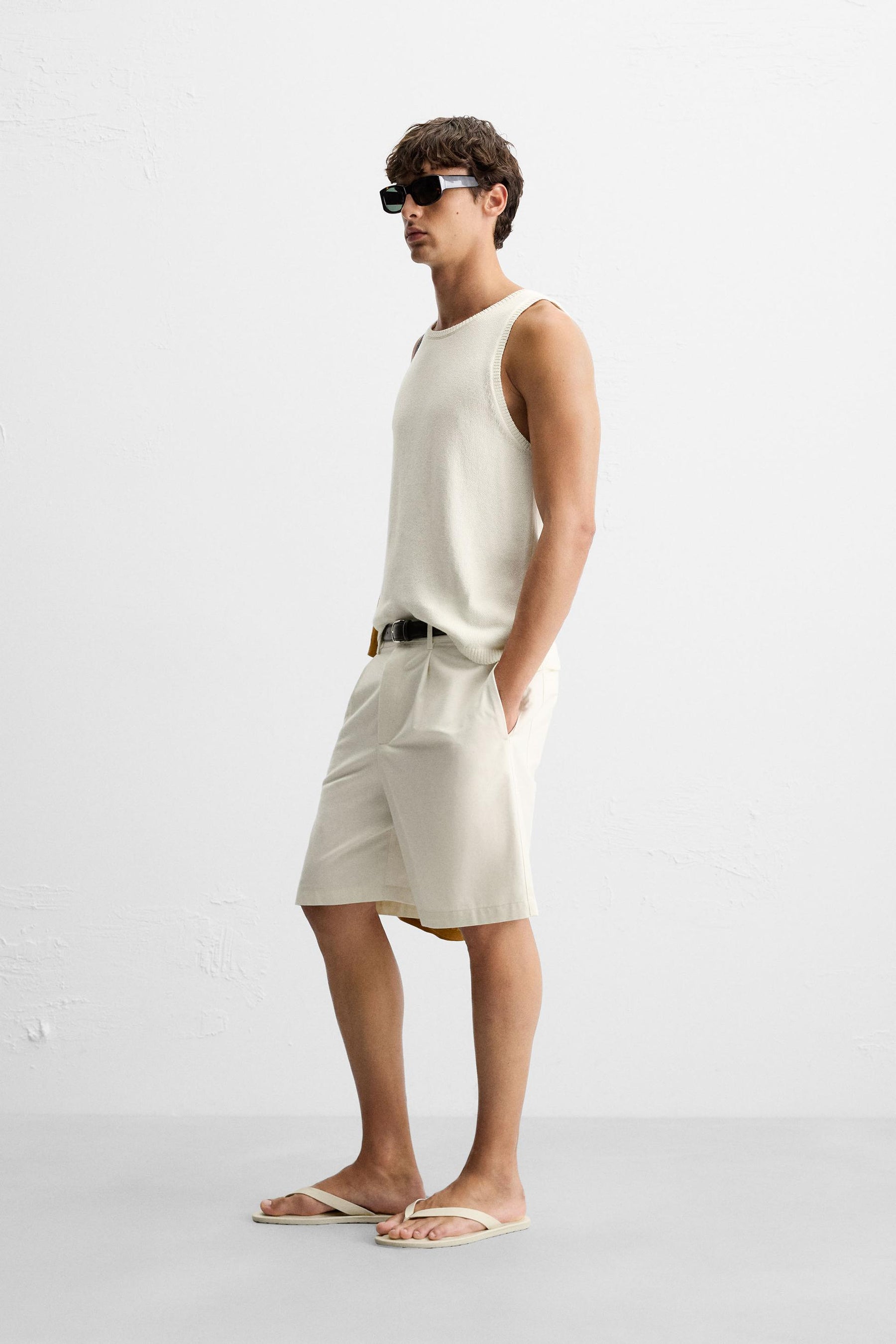 TEXTURED KNIT TANK TOP - Image 4